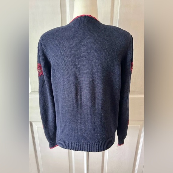 Sweater cardigan Herman Geist woman’s size small hand embroidered - Picture 3 of 4